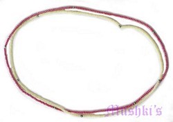 red  ivory streach necklace - click here for large view